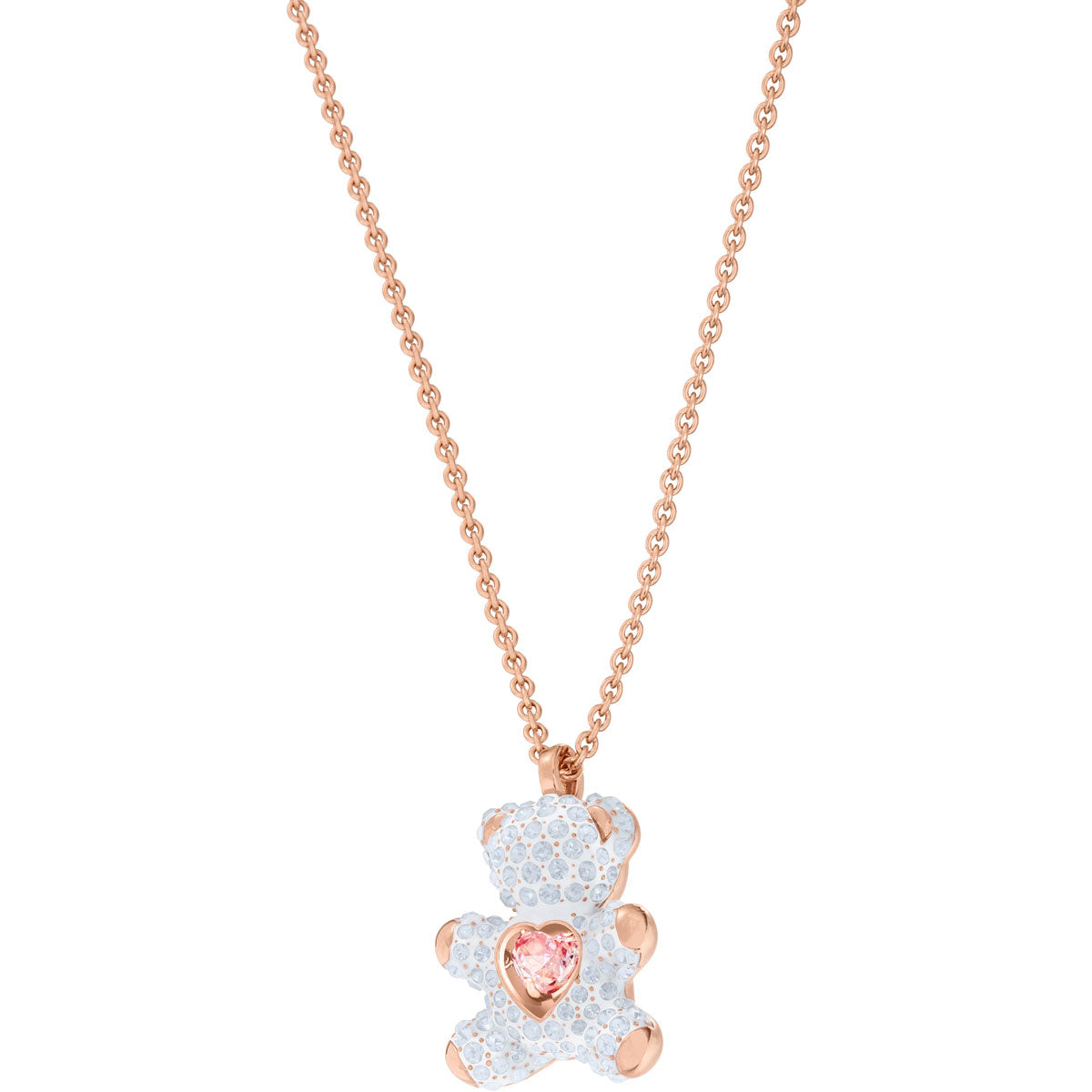 Teddy 3D Pink Gold Plating Pendant Necklace - Seven Season