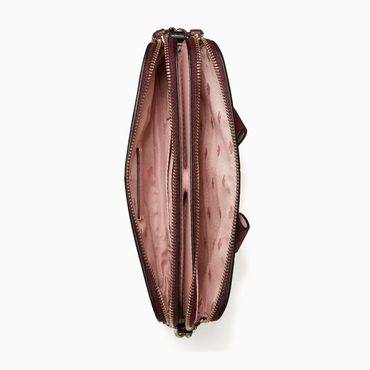 Leather Double Zip Cross Body Bag