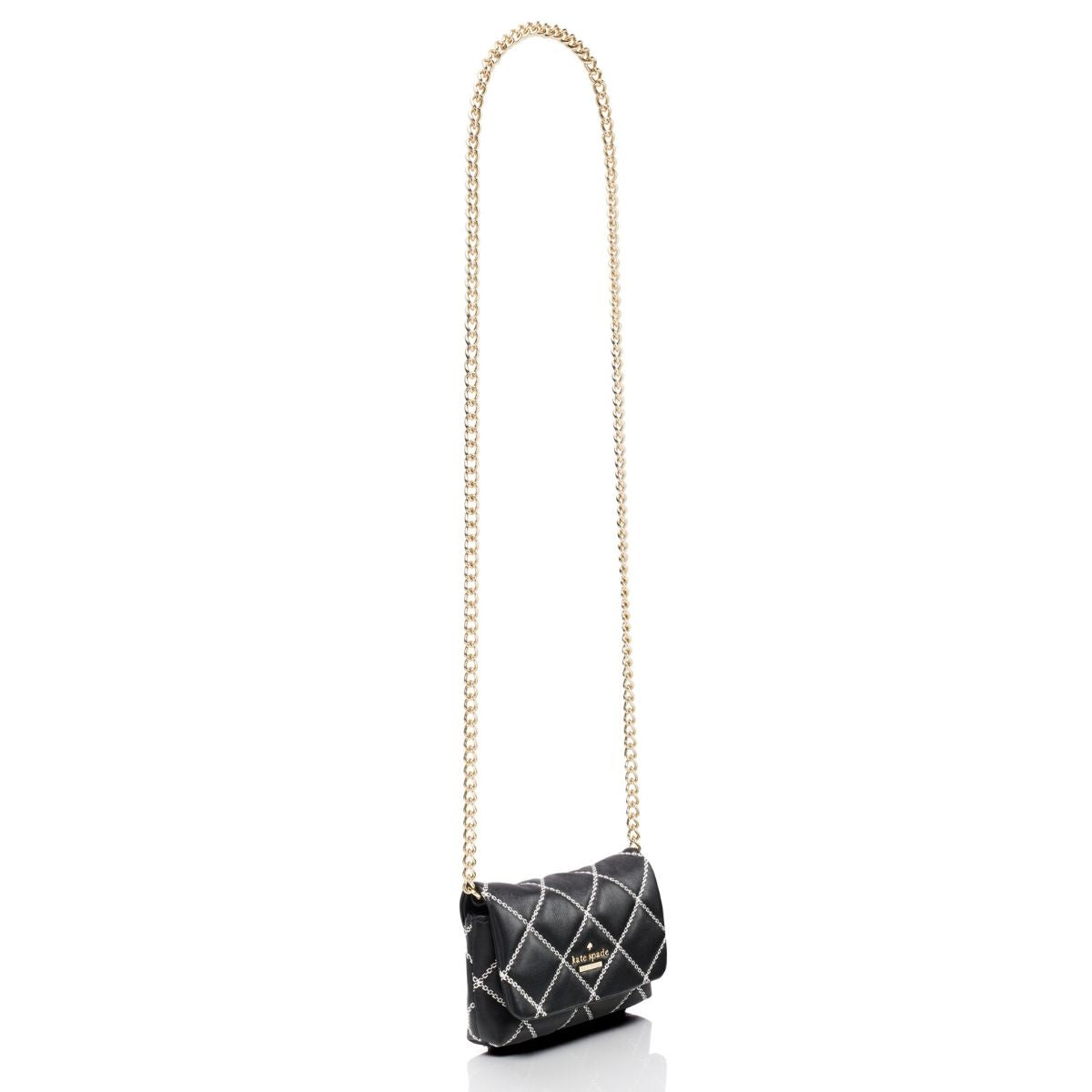 Kate Spade Chain-Link Quilted Bag - Black