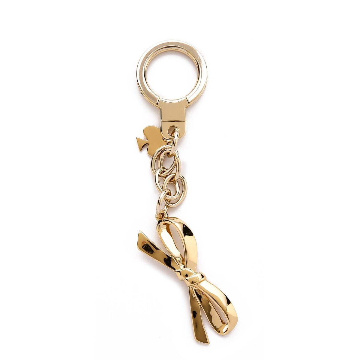 NEW Purse Scarf Braided Bow Key Design Gold Clip Bag Charm 