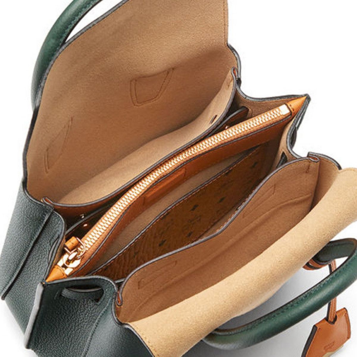 Milla Mini Leather Forest Green Tote Bag - Seven Season
