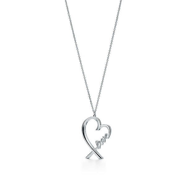 Tiffany Love Notes Heart Larger Pendant Necklace ❤️😍 | Large pendant  necklace, Pendant necklace, Large pendant