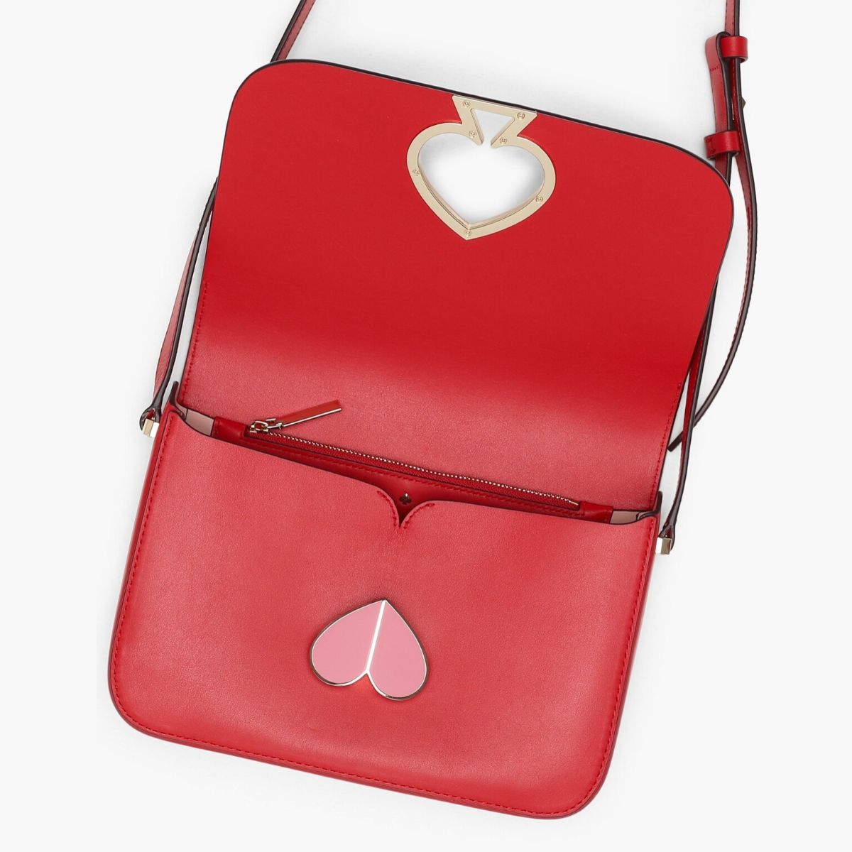 Kate Spade Nicola Twistlock Medium Leather Shoulder Bag In Red