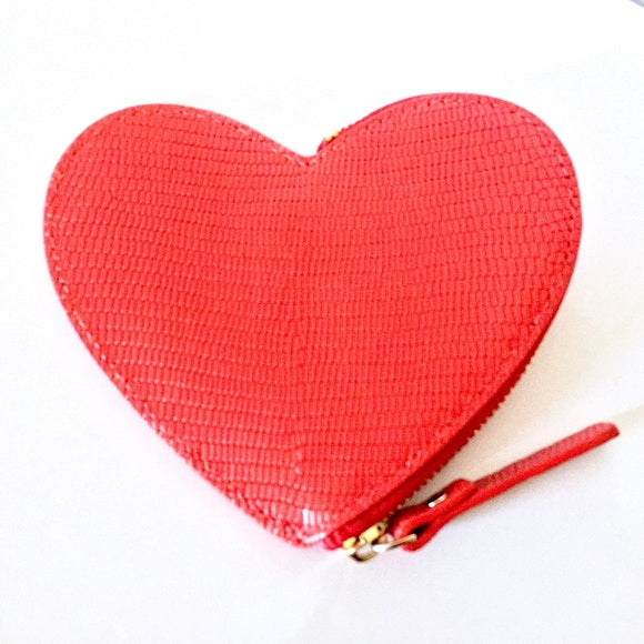 Heart Leather Coin Purse