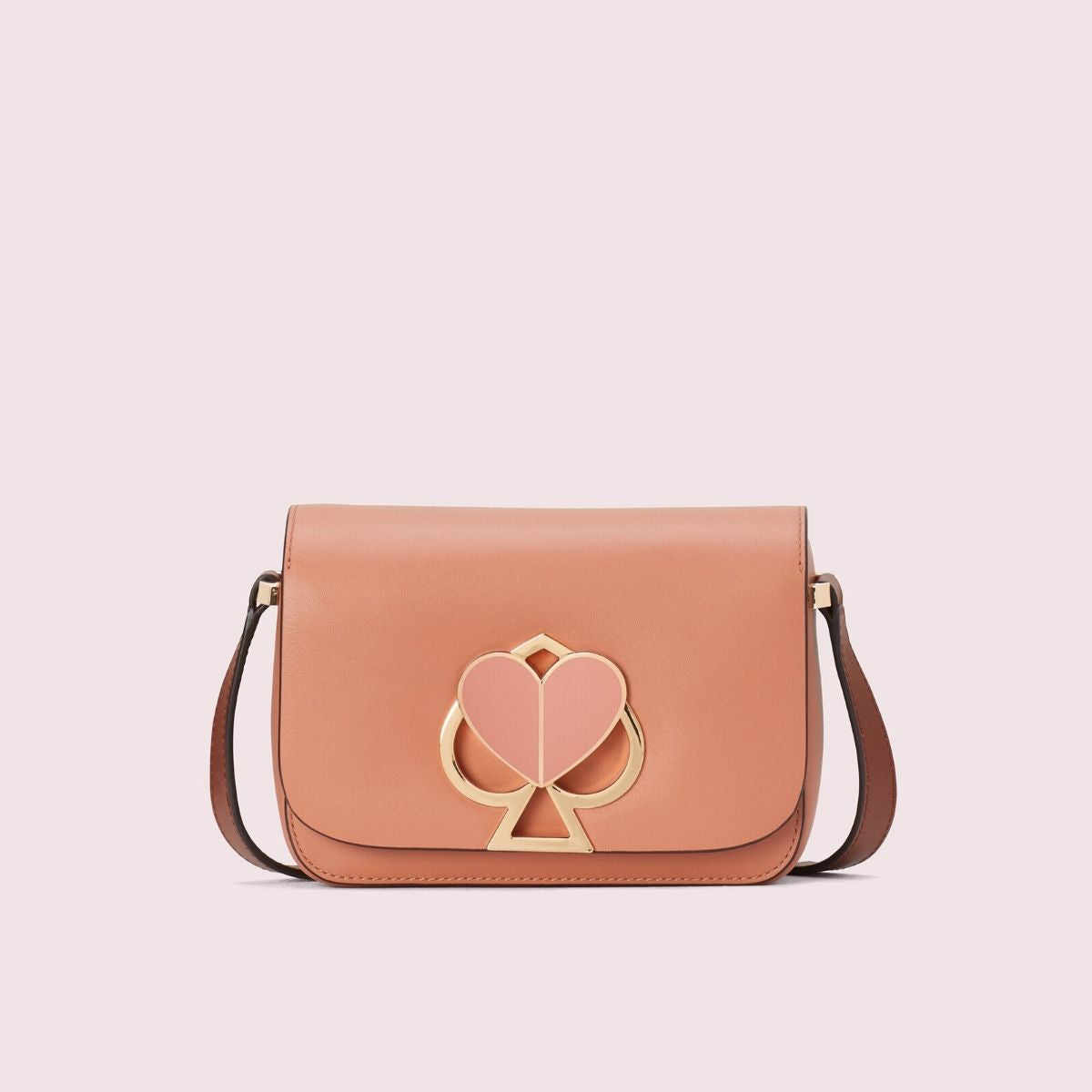 Nicola Twistlock Small Tawny Shoulder Bag