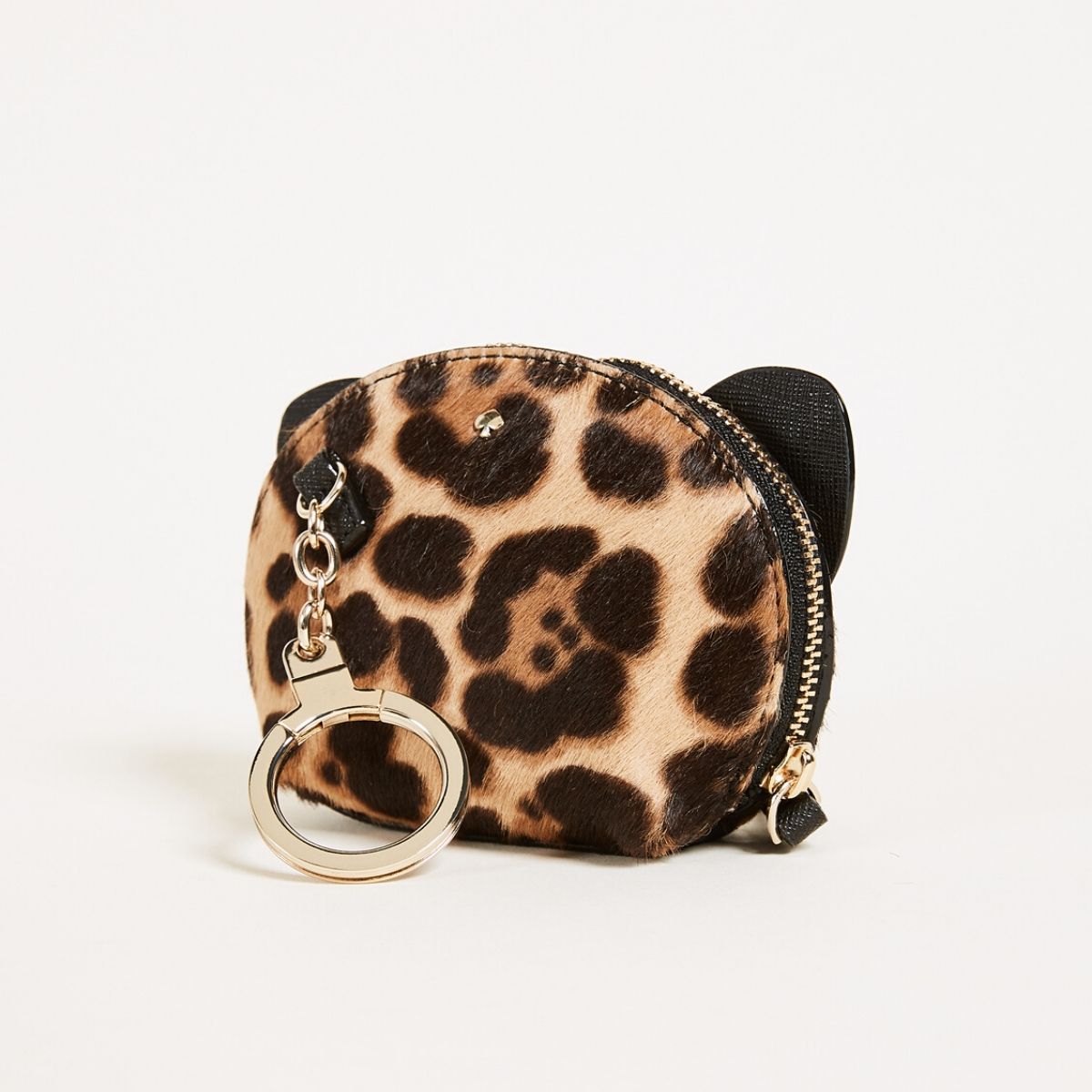 Kate Spade Run Wild Leopard Spotted Cat Coin Purse cheapest Jeweled Crystals Reversible