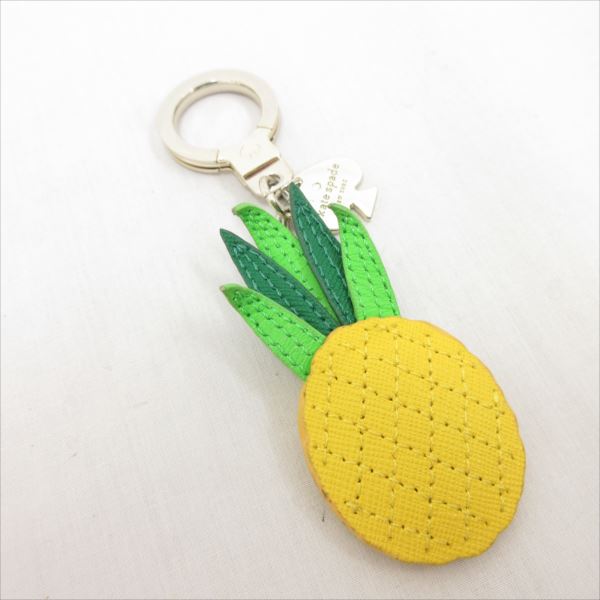 Kate Spade pineapple novelty coin purse Yellow Green offers Key Fob NWT authentic