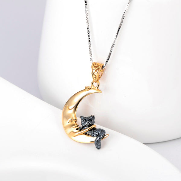 Cat moon store necklace